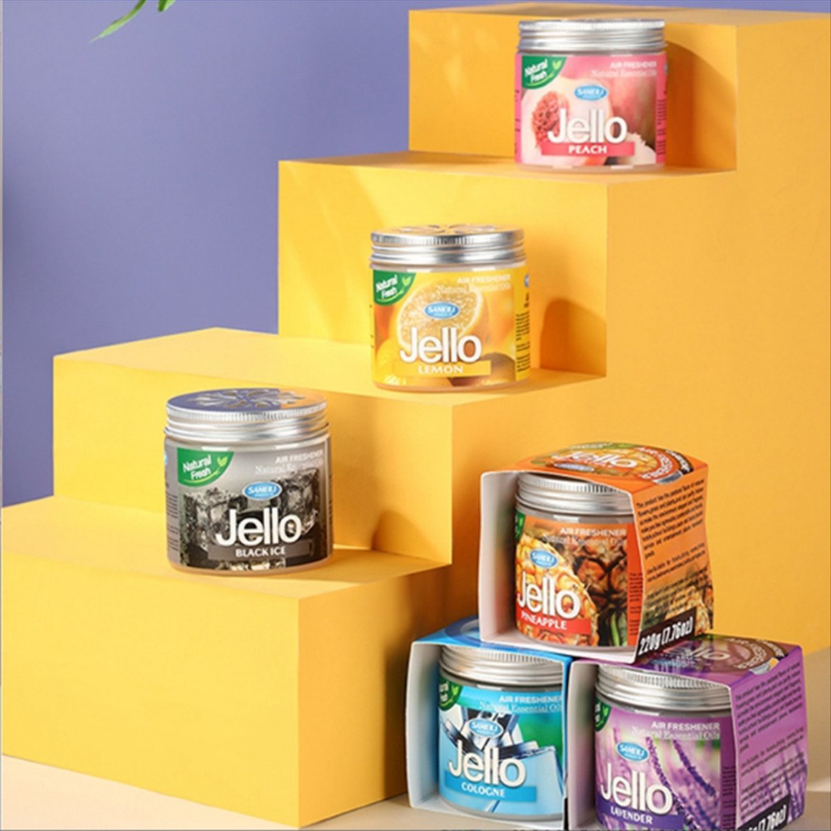 Jello Perfume Air Freshener Car Balm Deodorizing Long-Lasting Fragrance Scent Car Aromatherapy