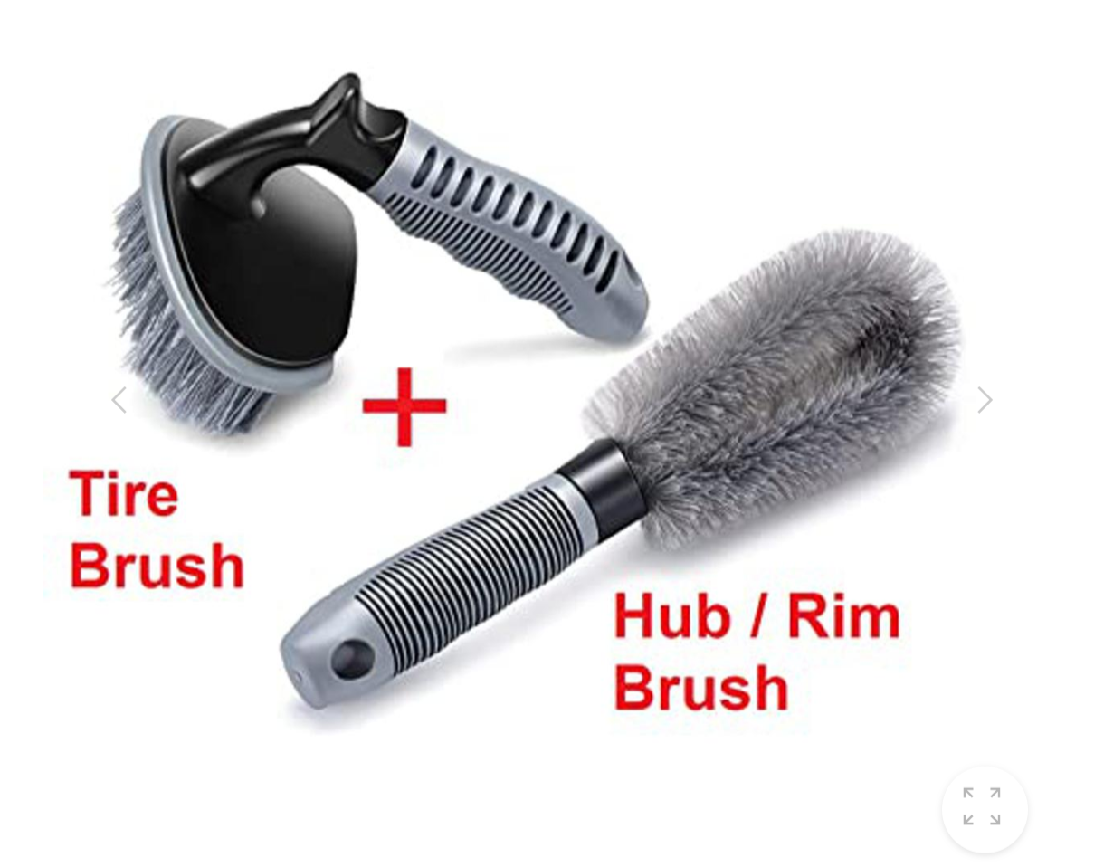 Car tire T shape brush +Car tire washing brush i Shape brush combo pack