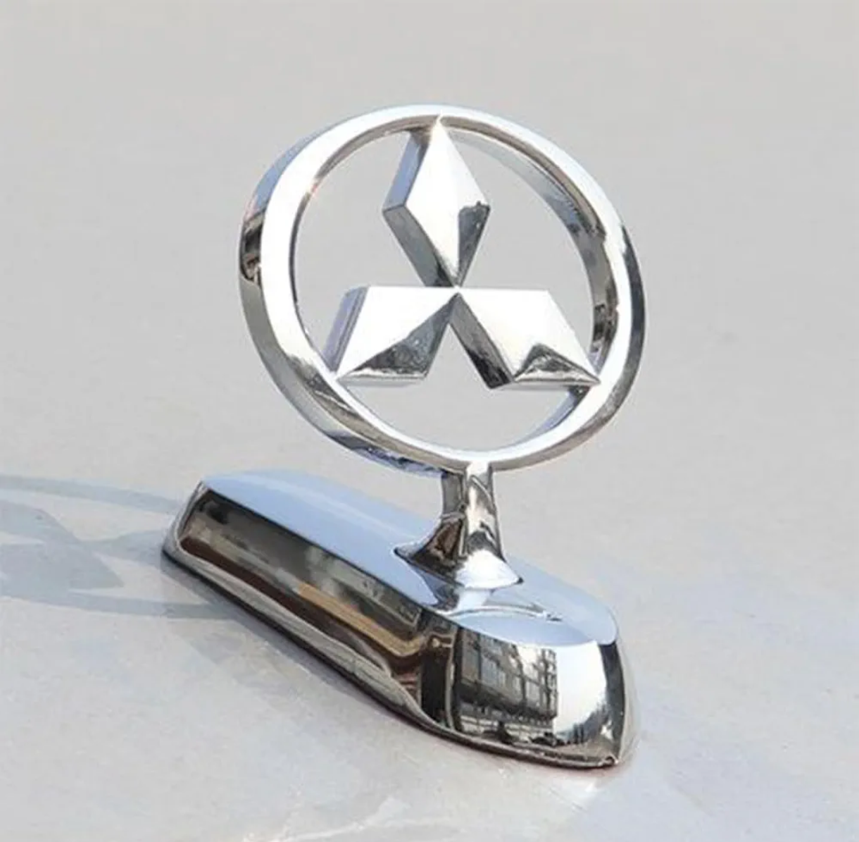 Mitsubishi Silver Hood Star Emblem Badge Alloy Plated Hood Replacement Accessories for Mitsubishi accessories