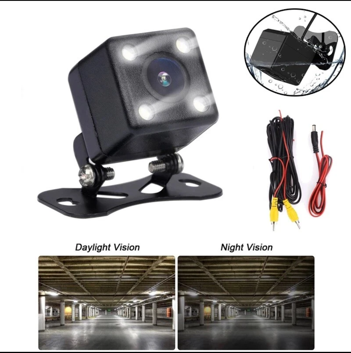 Universal Car Rear View Camera Black