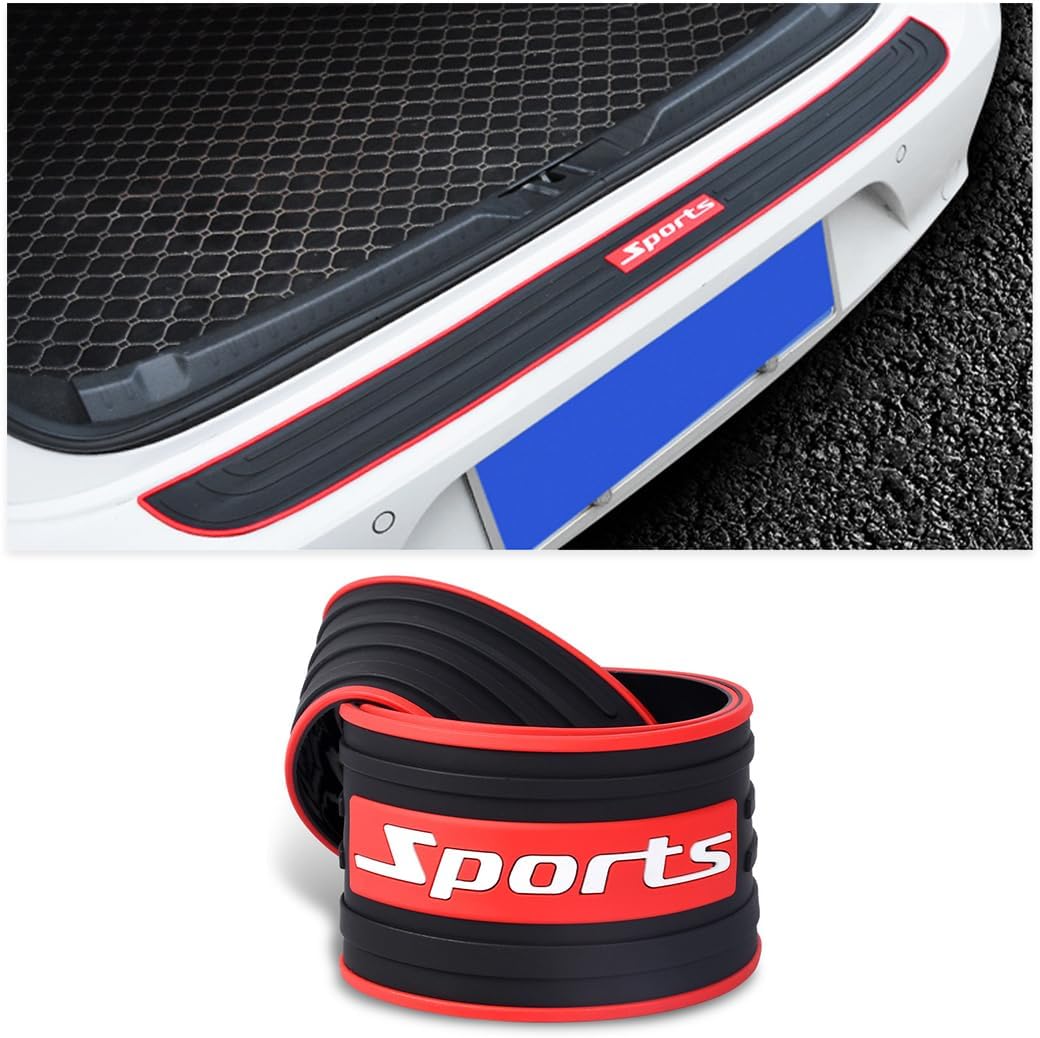 Car Trunk Sill Protector Strip Threshold Rear Bumper Guard Protection Pad Anti-scratch Corbon fiber Sticker Decals film Durable Protective Self-adhesive For all Toyota models